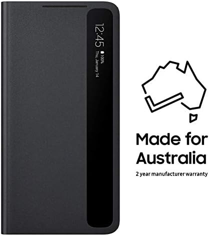 Samsung Galaxy S21 Ultra S-View S-Pen Paketli Flip Kılıf-Siyah (Uluslararası Versiyon)